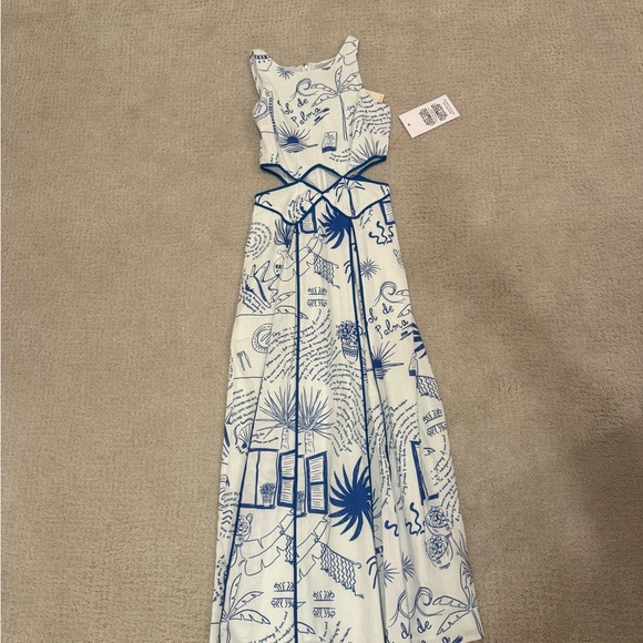 Esme Dresses & Skirts - Blue and White Maxi Dress